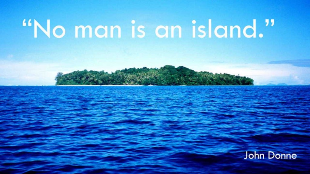 no man is an island
