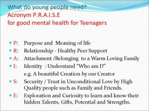 PRAISE for Teens mental health